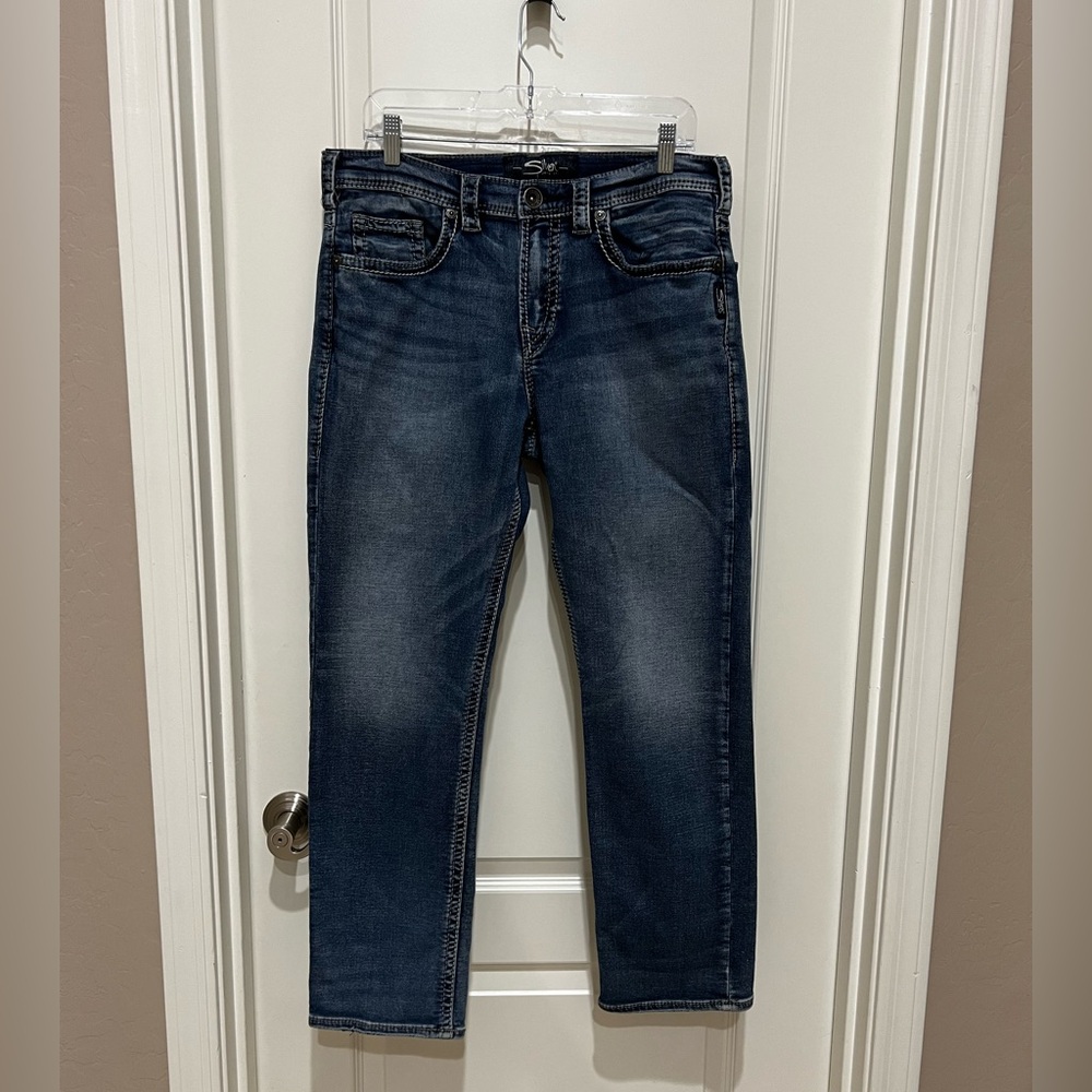Silver Jeans Men's Dark Blue Jeans, 32x30